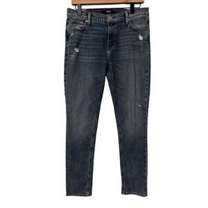 Hudson Lana Boyfriend Distressed Light Wash Jeans Women 27